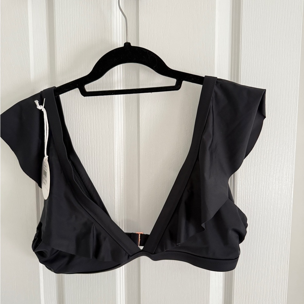 BNWT Tori Praver Black Bikini Top